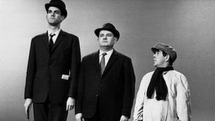 John Cleese, Ronnie Barker and Ronnie Corbett in the Class Sketch