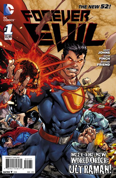 A Forever Evil No. 1 variant cover by Ivan Reis features Ultraman. (DC Comics)